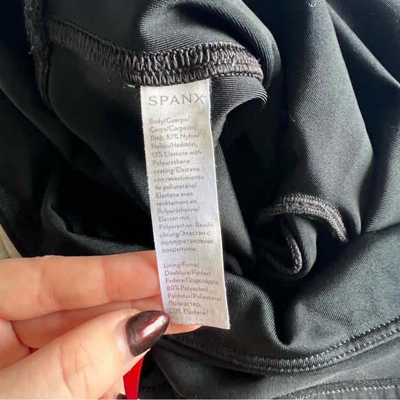 SPANX - Faux Leather Leggings - Black - Picture 6 of 10